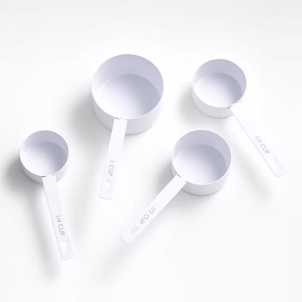 Nera Matte White Measuring Cups and Spoons Set