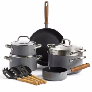 GreenPan Mayflower Pro 10-Piece Non-Stick Cookware Set - Grey